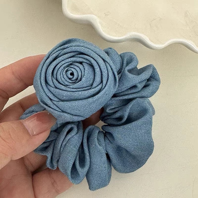 Denim Western Style Flower Hairband Headdress