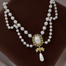 Load image into Gallery viewer, Retro Baroque Pearl Tassel Necklace