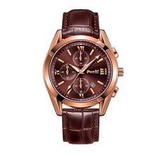 Load image into Gallery viewer, Quartz Watch High-end Business Waterproof Watch Genuine Leather Men&#39;s Waterproof Watch