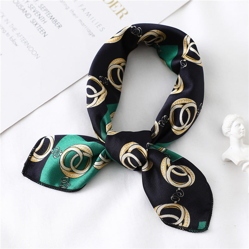 Small Scarf Professional Stewardess Silk Hair Band