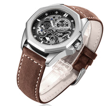 Load image into Gallery viewer, New Hollow Automatic Mens Leather Belt Waterproof Mechanical Watch