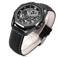 Load image into Gallery viewer, New Hollow Automatic Mens Leather Belt Waterproof Mechanical Watch