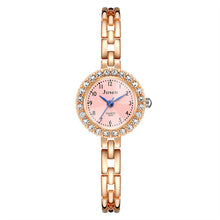 Load image into Gallery viewer, Diamond-studded Alloy Thin Steel Band Bracelet Digital Ladies Watch