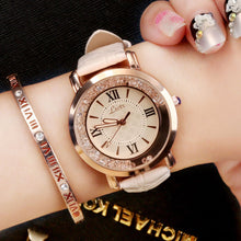 Load image into Gallery viewer, Ladies Watch Flowing Water Diamond British Watch Fashion Student Belt Watch Women