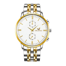 Load image into Gallery viewer, Simple Scale Men&#39;S Business Activity Gift Watch Binocular Fake Press Alloy Steel Band Watch Men&#39;S Wholesale