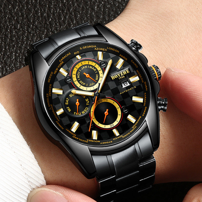 Automatic Luminous Waterproof Business Men's Mechanical Watch