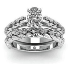 Load image into Gallery viewer, Exquisite openwork carved diamond set of 2 sets of couple rings