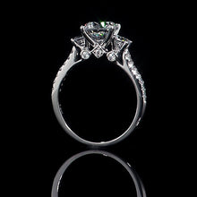 Load image into Gallery viewer, Three Round Diamond Zircon Rings