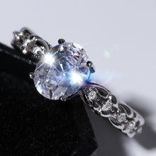 Load image into Gallery viewer, Exquisite openwork carved diamond set of 2 sets of couple rings