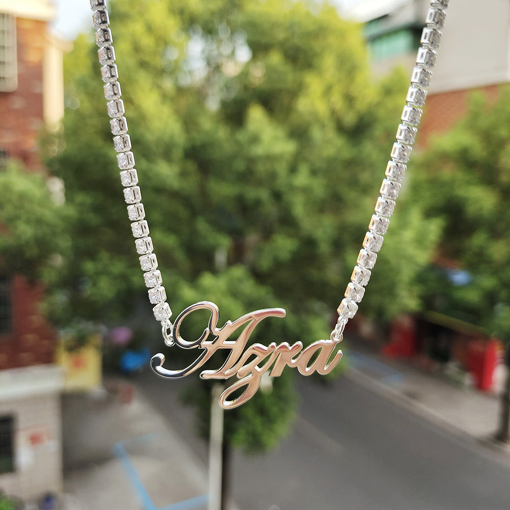 DIY English Letter Necklace Made Of Stainless Steel