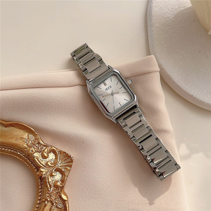 IEKE Simple Cold Style Square Watch Female Student Korean Style