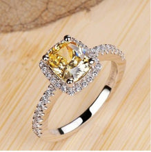 Load image into Gallery viewer, Rings For Women Bridal Wedding Anelli Trendy Jewelry Engagement Ring White Gold Color Anillos