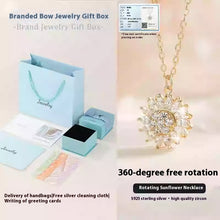 Load image into Gallery viewer, S925 Sterling Silver SUNFLOWER Necklace Sunflower Clavicle Chain