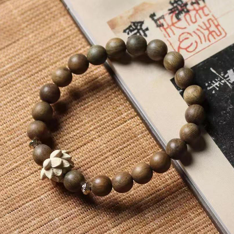 Liansheng DIY Green Sandalwood Bracelet Decorations