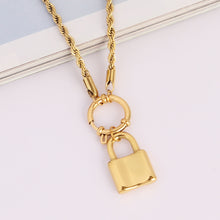 Load image into Gallery viewer, Punk Heart-shaped Necklace Fashion Trend Lock Love