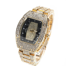 Load image into Gallery viewer, Hip Hop Niche Barrel-shaped Simplicity Diamond Color Matching Quartz Watch