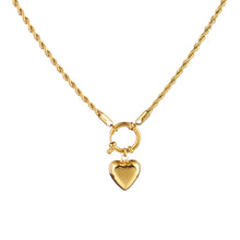 Load image into Gallery viewer, Punk Heart-shaped Necklace Fashion Trend Lock Love