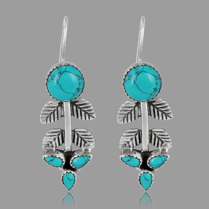 Fashion Turquoise Retro Personalized Earrings