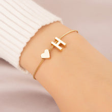 Load image into Gallery viewer, Bracelet Love Heart English Letter Personality Ornament Simple