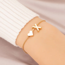 Load image into Gallery viewer, Bracelet Love Heart English Letter Personality Ornament Simple