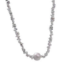 Load image into Gallery viewer, New Silver Short Pearl Necklace Women