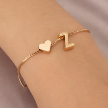 Load image into Gallery viewer, Bracelet Love Heart English Letter Personality Ornament Simple