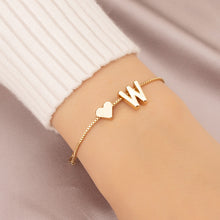 Load image into Gallery viewer, Bracelet Love Heart English Letter Personality Ornament Simple