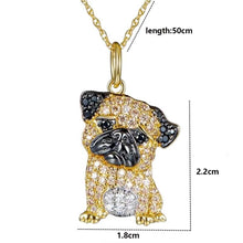 Load image into Gallery viewer, Pug Pet-shaped Pendant Necklace