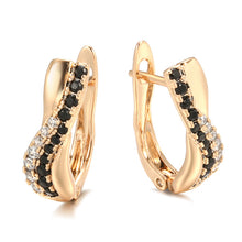 Load image into Gallery viewer, Popular Micro Inlaid Zircon Personality Fashion Geometric Earrings