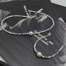 Load image into Gallery viewer, New Silver Short Pearl Necklace Women