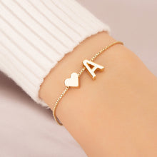 Load image into Gallery viewer, Bracelet Love Heart English Letter Personality Ornament Simple