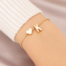 Load image into Gallery viewer, Bracelet Love Heart English Letter Personality Ornament Simple