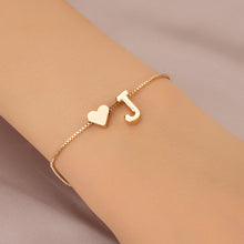 Load image into Gallery viewer, Bracelet Love Heart English Letter Personality Ornament Simple