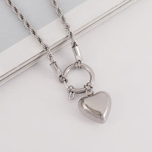 Load image into Gallery viewer, Punk Heart-shaped Necklace Fashion Trend Lock Love