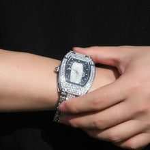 Load image into Gallery viewer, Hip Hop Niche Barrel-shaped Simplicity Diamond Color Matching Quartz Watch