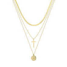 Load image into Gallery viewer, S925 Sterling Silver Cross Pendant Necklace