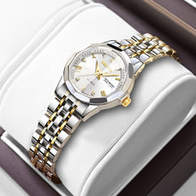 Load image into Gallery viewer, Diamond Double Calendar Waterproof Luminous Watch