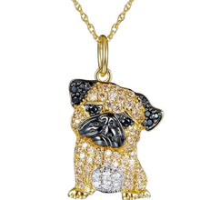 Load image into Gallery viewer, Pug Pet-shaped Pendant Necklace