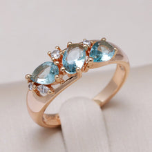 Load image into Gallery viewer, Fashionable Rose Gold Zircon Women&#39;s Ring