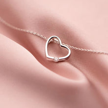 Load image into Gallery viewer, S925 Silver New Style Collarbone Necklace Small Heart-shaped