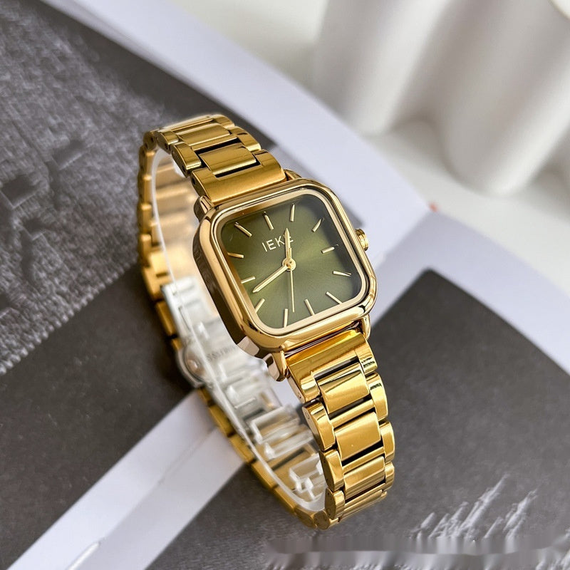 Simple Square Fashion Exquisite Steel Belt Watch