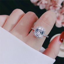 Load image into Gallery viewer, Rings For Women Bridal Wedding Anelli Trendy Jewelry Engagement Ring White Gold Color Anillos