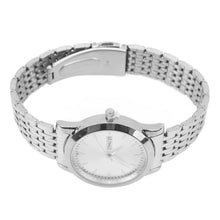 Load image into Gallery viewer, Quartz Men Watch Commercial Dual Date Stylish Classic Quartz Stainless Steel Dress Watch Silver