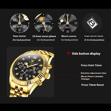 Load image into Gallery viewer, Men&#39;s Fashionable Golden Quartz Watch