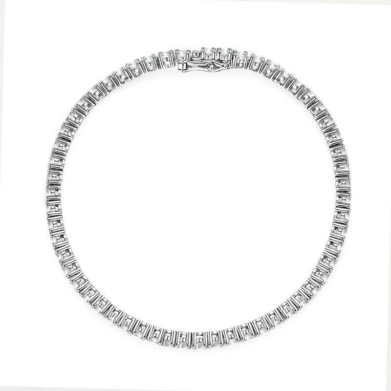 Moissanite Full Diamond High-grade S925 Sterling Silver Bracelet For Women